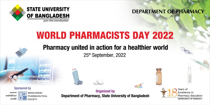 Department of Pharmacy is going to Celebrate “World Pharmacists Day 2022”