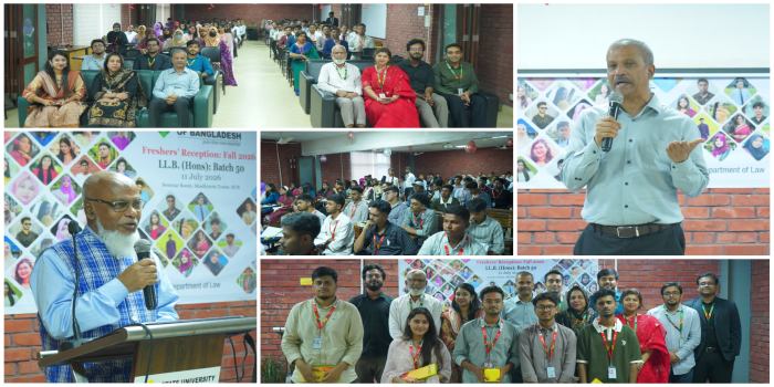 Department of Law Welcomes LL.B 50th Batch at Warm Freshers’ Reception