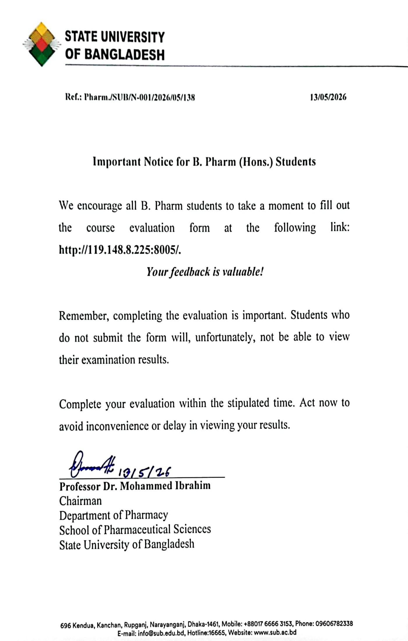 notice