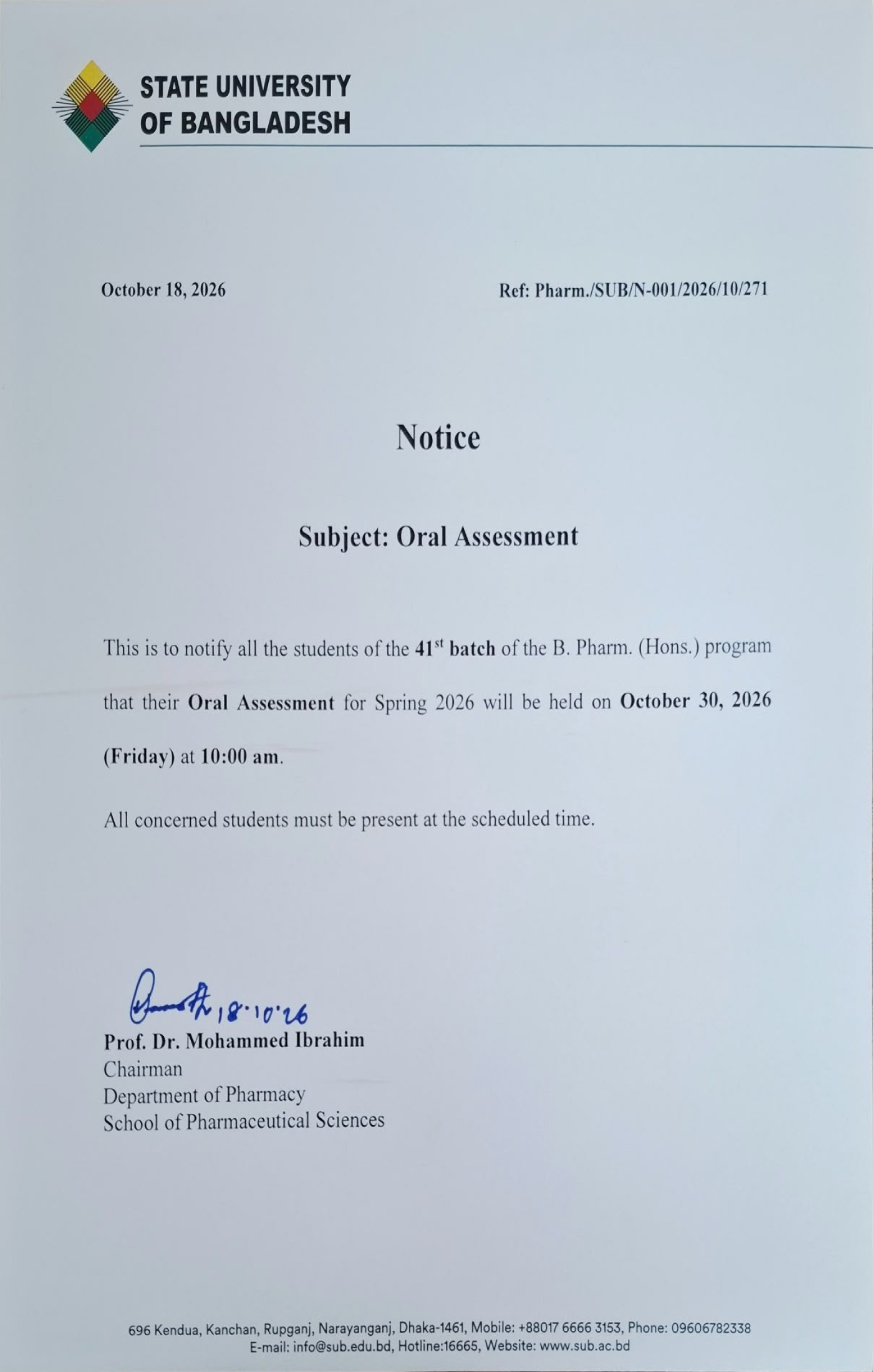 notice